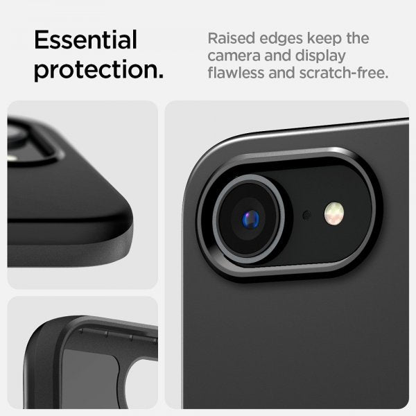 Spigen iPhone 16/17 Cover Thin Fit MagFit Sort