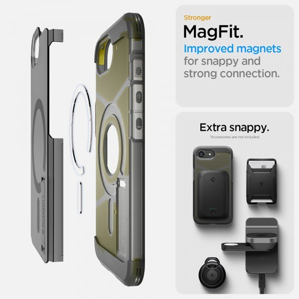Spigen iPhone 16/17 Cover Tough Armor MagFit Frost Black