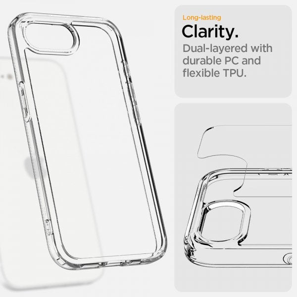Spigen iPhone 16e/17e Cover Ultra Hybrid Crystal Clear