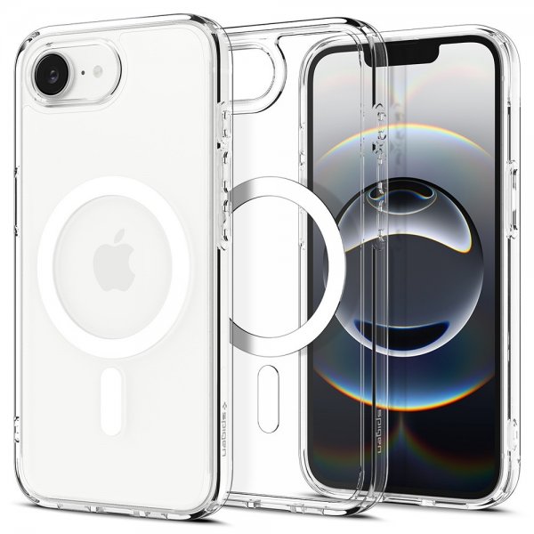 Spigen iPhone 16e/17e Cover Ultra Hybrid MagFit Klar Hvid