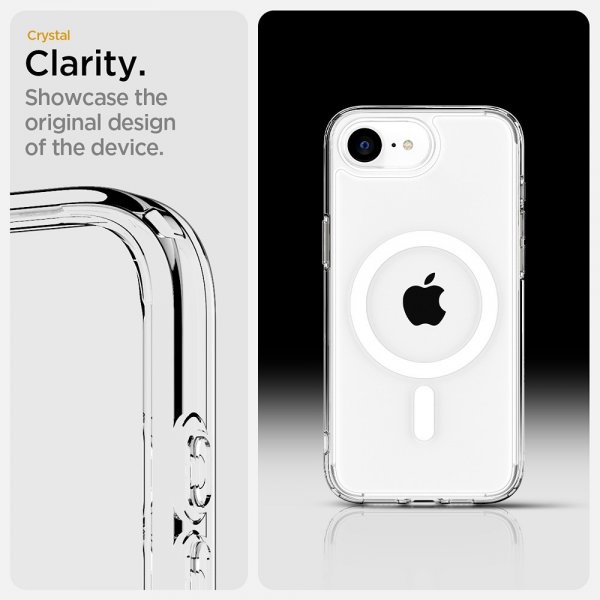 Spigen iPhone 16e/17e Cover Ultra Hybrid MagFit Klar Hvid