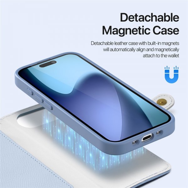 Dux Ducis iPhone Air Cover 2-i-1 Lawa Series MagSafe Blå
