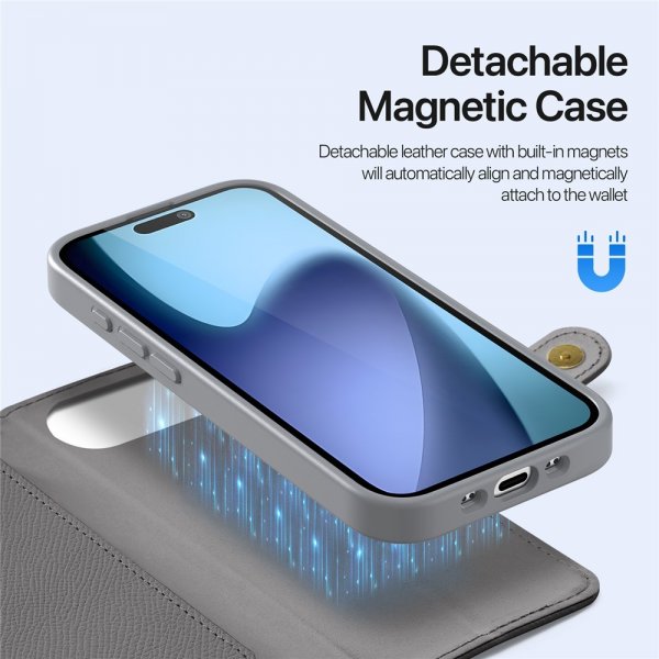 Dux Ducis iPhone Air Cover 2-i-1 Lawa Series MagSafe Grå