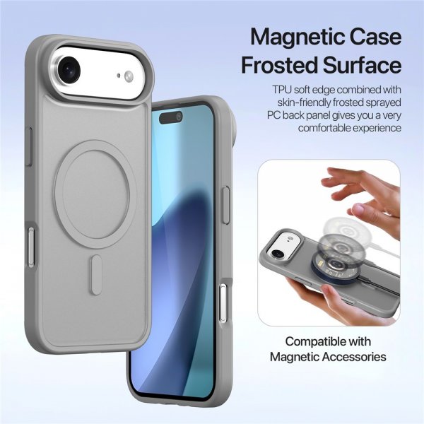 Dux Ducis iPhone Air Cover 2-i-1 Lawa Series MagSafe Grå