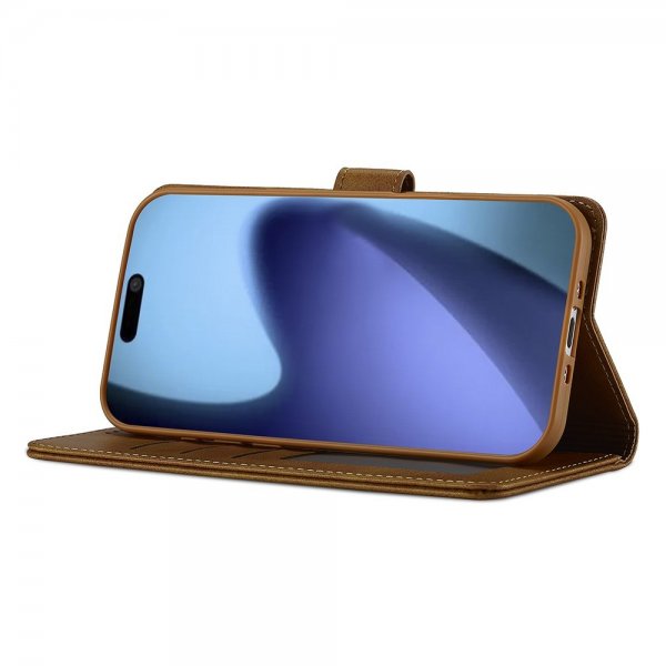 Lc.Imeeke iPhone Air Cover med Kortplads Stativfunktion Lysebrun