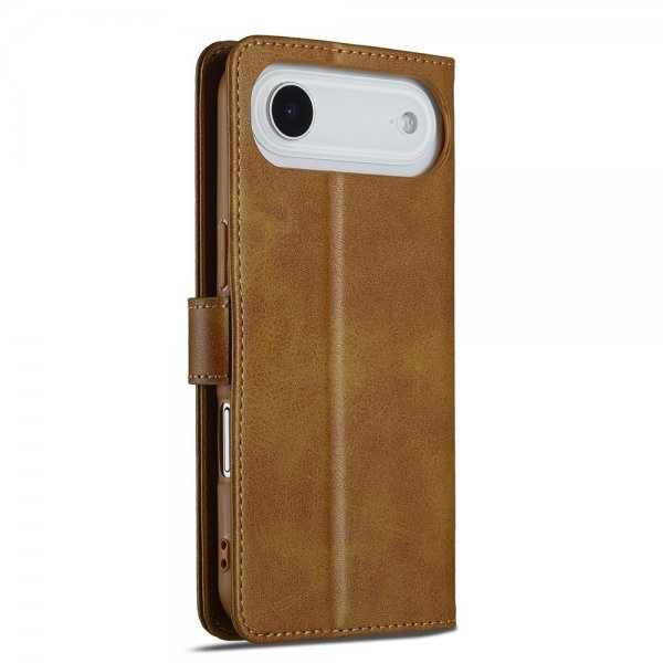 Lc.Imeeke iPhone Air Cover med Kortplads Stativfunktion Lysebrun
