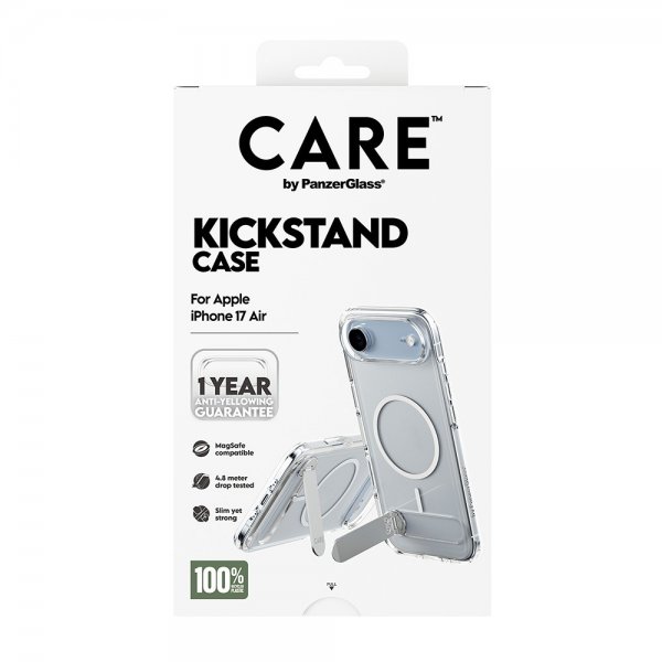 CARE by PanzerGlass iPhone Air Cover Kickstand MagSafe Transparent