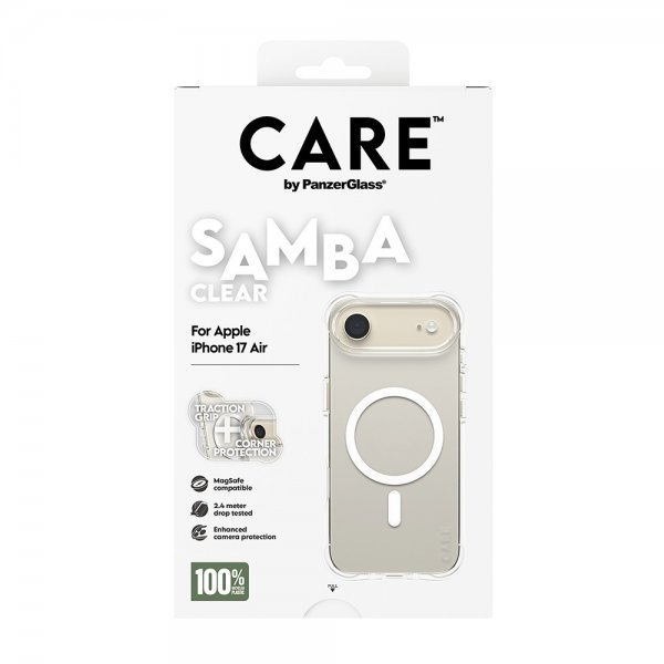 CARE by PanzerGlass iPhone Air Cover Samba MagSafe Transparent