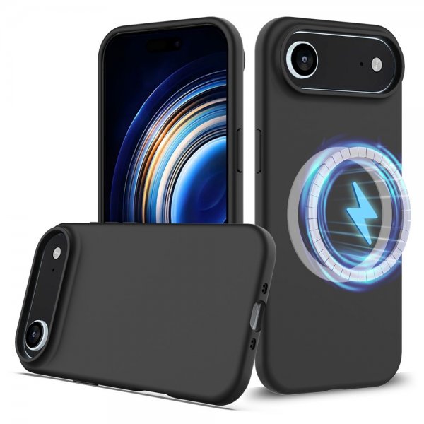 Nordic Covers iPhone Air Cover Silikone Feather Series MagSafe Raven Black