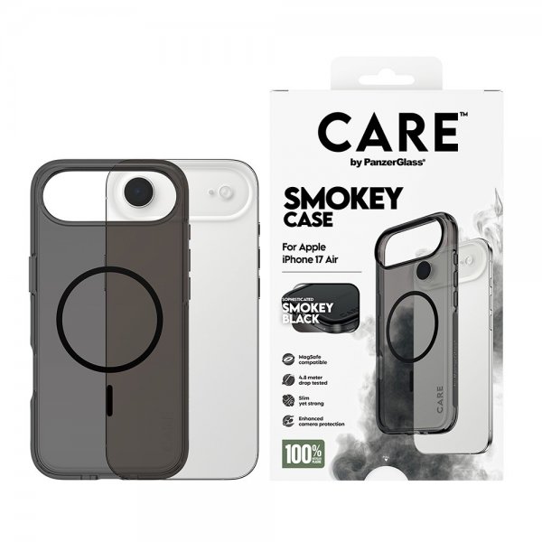 CARE by PanzerGlass iPhone Air Cover Smokey MagSafe Sort