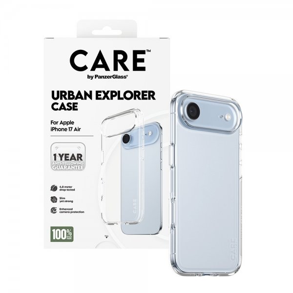 CARE by PanzerGlass iPhone Air Cover Urban Explorer Transparent