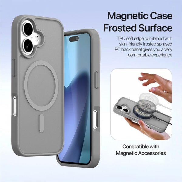 Dux Ducis iPhone 17 Etui 2-i-1 Lawa Series MagSafe Grå