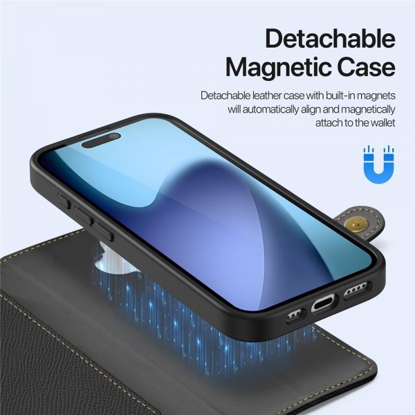 Dux Ducis iPhone 17 Etui 2-i-1 Lawa Series MagSafe Sort