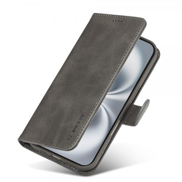 Lc.Imeeke iPhone 17 Etui med Kortlomme og Stativfunktion Grå