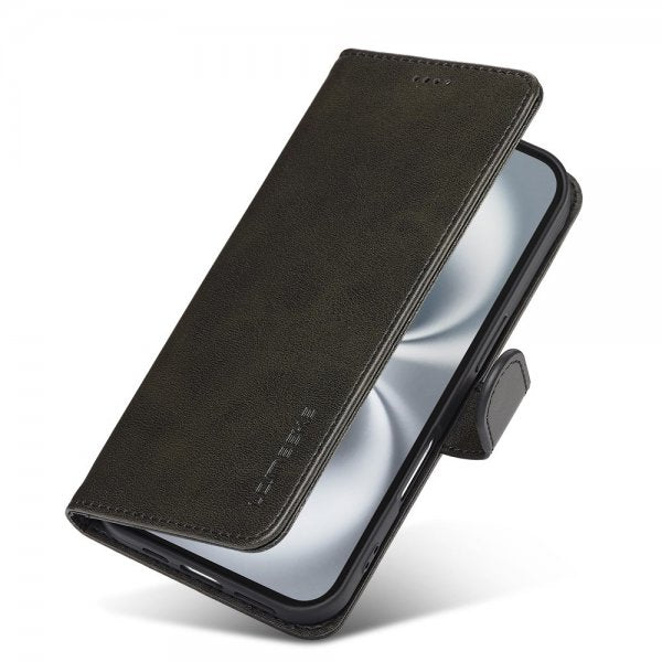 Lc.Imeeke iPhone 17 Etui med Kortlomme Stativfunktion Sort