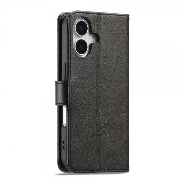 Lc.Imeeke iPhone 17 Etui med Kortlomme Stativfunktion Sort