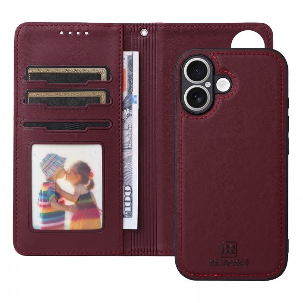 Betopnice iPhone 17 Etui med Aftageligt Cover 005 Rød