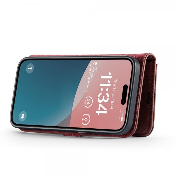 Dg.Ming iPhone 17 Etui med Aftageligt Cover Rød