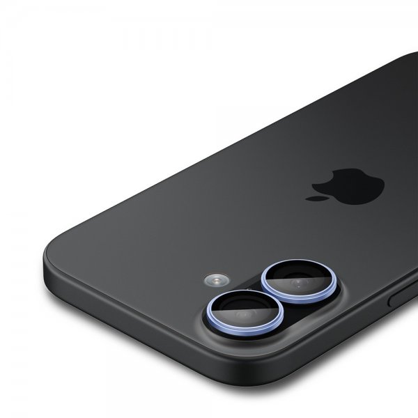 Spigen iPhone 17 Kamerabeskyttelse GLAS.tR EZ Fit Optik Pro 2-pak Blå