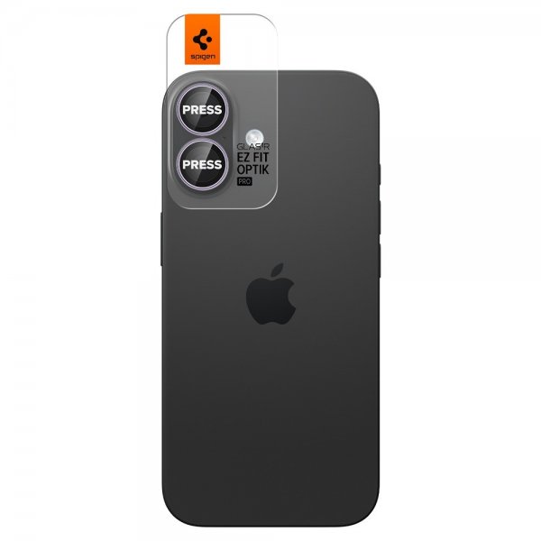 Spigen iPhone 17 Kamerabeskyttelse GLAS.tR EZ Fit Optik Pro 2-pak Lilla