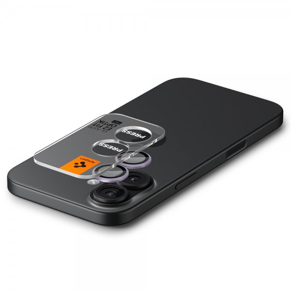 Spigen iPhone 17 Kamerabeskyttelse GLAS.tR EZ Fit Optik Pro 2-pak Lilla