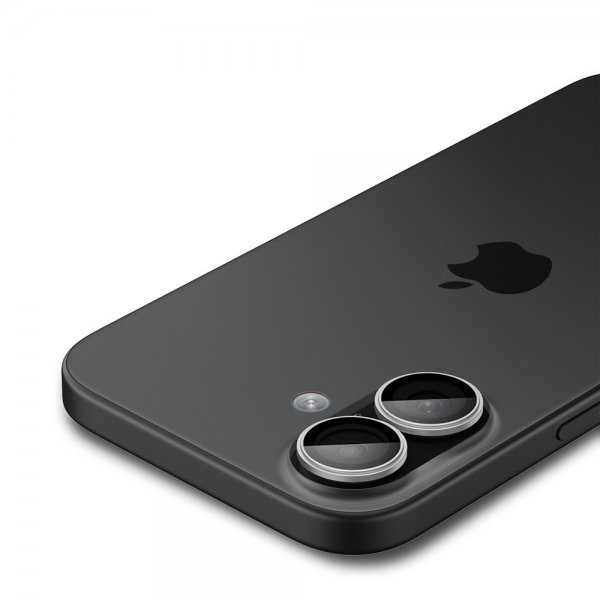 Spigen iPhone 17 Kamerabeskyttelse GLAS.tR EZ Fit Optik Pro 2-pak Sølv