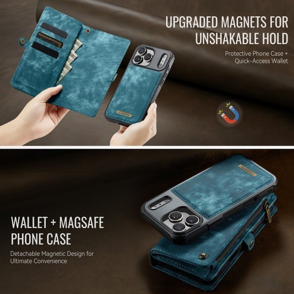CaseMe iPhone 17 Pro Etui 008 Series Aftageligt Cover Blå