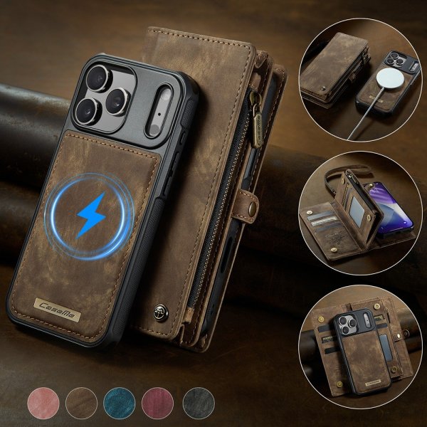 CaseMe iPhone 17 Pro Etui 008 Series Aftageligt Cover Brun