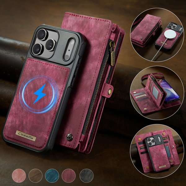 CaseMe iPhone 17 Pro Etui 008 Series Aftageligt Cover Rød
