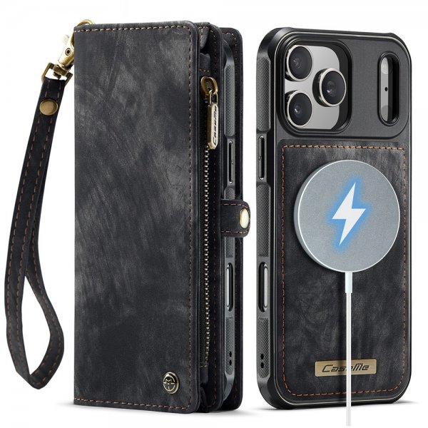 CaseMe iPhone 17 Pro Etui 008 Series Aftageligt Cover Sort