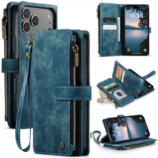 CaseMe iPhone 17 Pro Etui C30 Series Blå