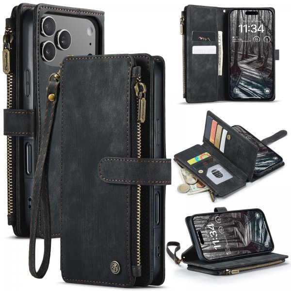 CaseMe iPhone 17 Pro Etui C30 Serie Sort