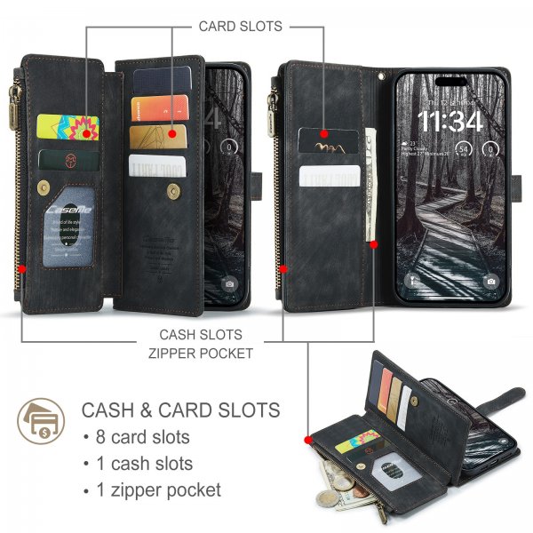 CaseMe iPhone 17 Pro Etui C30 Serie Sort