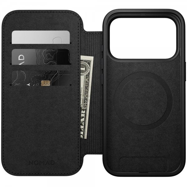 Nomad iPhone 17 Pro Etui Modern Leather Folio English Tan