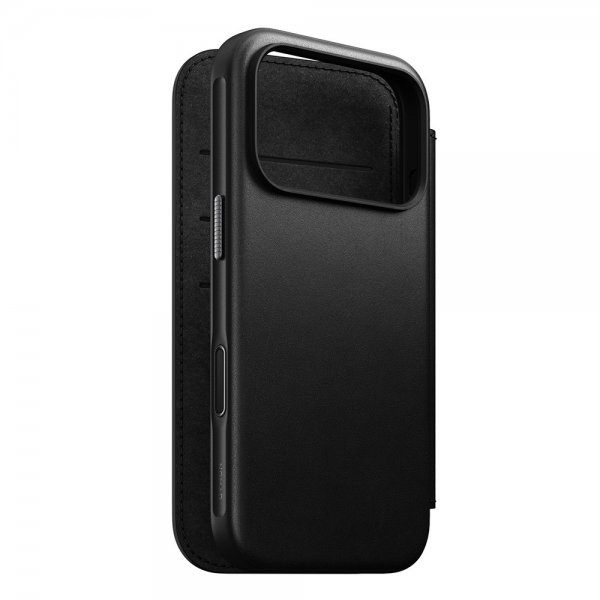 Nomad iPhone 17 Pro Etui Modern Leather Folio Sort