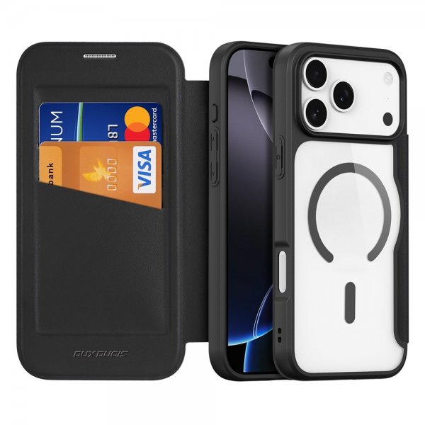 Dux Ducis iPhone 17 Pro Etui Skin X Pro Series MagSafe Sort
