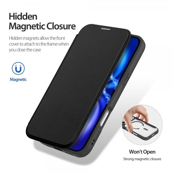Dux Ducis iPhone 17 Pro Etui Skin X Pro Series MagSafe Sort