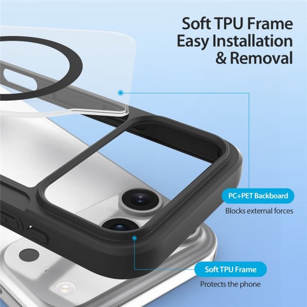 Dux Ducis iPhone 17 Pro Etui Skin X Pro Series MagSafe Sort