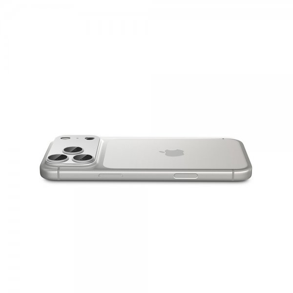 Spigen iPhone 17 Pro Kamerabeskyttelsesglas.tR EZ Fit Optik Pro XL Sølv