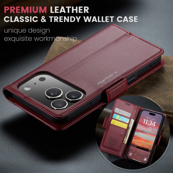 CaseMe iPhone 17 Pro Max Cover 023-serien Rød