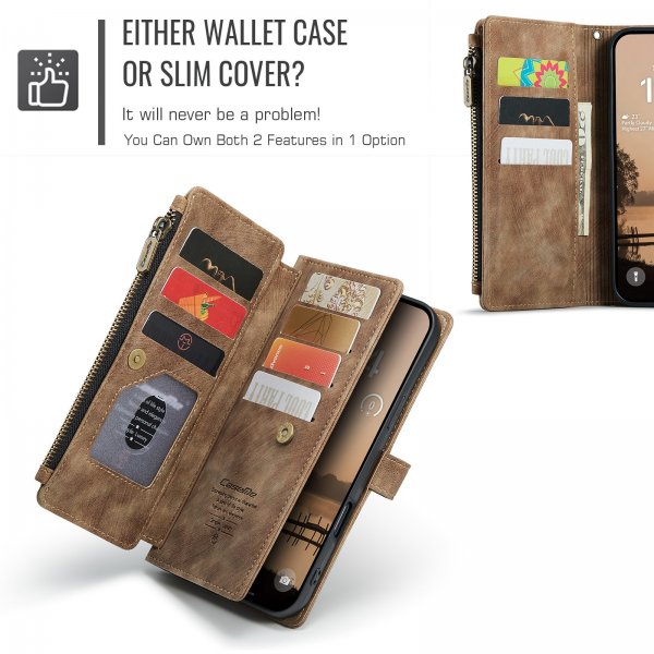 CaseMe iPhone 17 Pro Max Cover C30 Series Brun