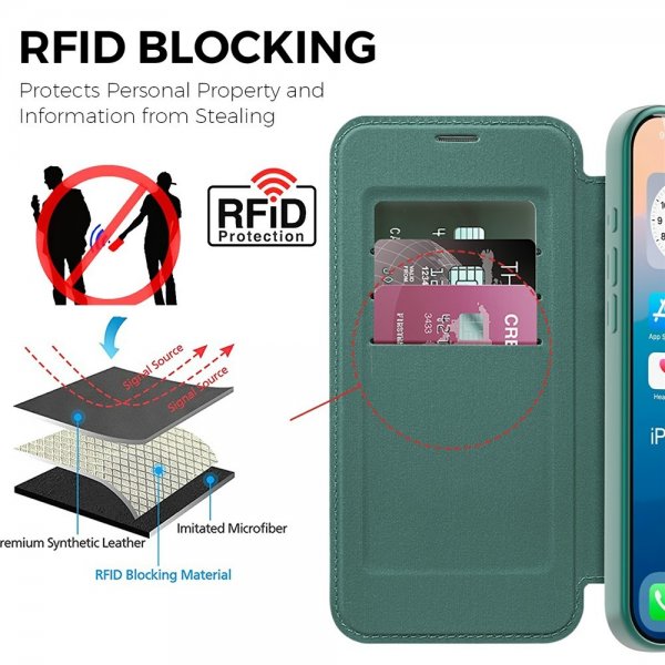 iPhone 17 Pro Max Cover MagSafe Grøn
