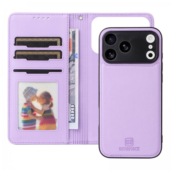 Betopnice iPhone 17 Pro Max Cover med Aftageligt Cover 005 Lilla