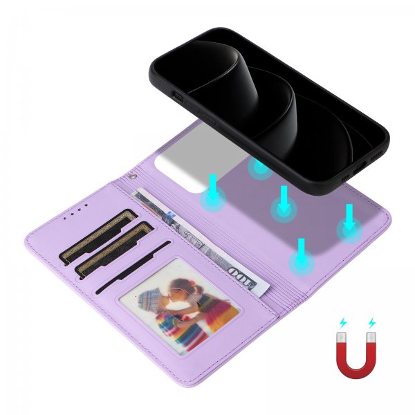 Betopnice iPhone 17 Pro Max Cover med Aftageligt Cover 005 Lilla