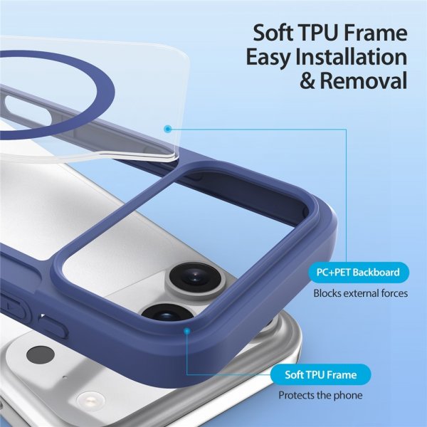 Dux Ducis iPhone 17 Pro Max Cover Skin X Pro Series MagSafe Blå