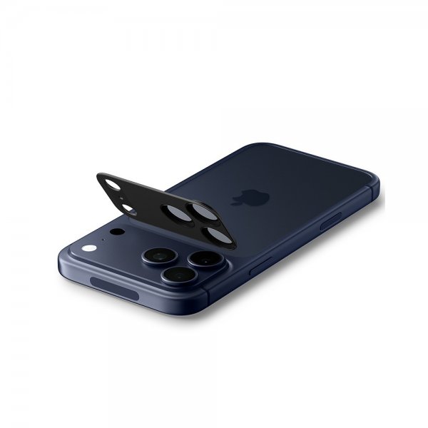 Spigen iPhone 17 Pro Max Kamerabeskytter Glas.tR EZ Fit Optik Pro XL Sort