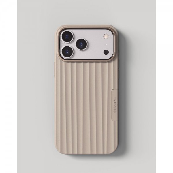 Nudient iPhone 17 Pro Max Cover Bold Case MagSafe Linen Beige