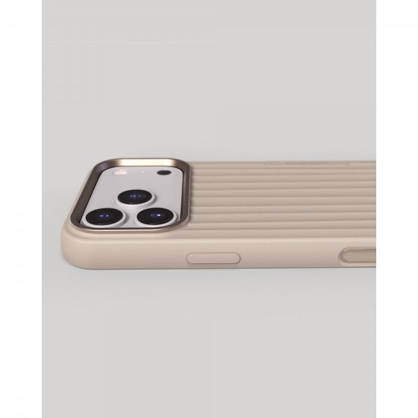 Nudient iPhone 17 Pro Max Cover Bold Case MagSafe Linen Beige