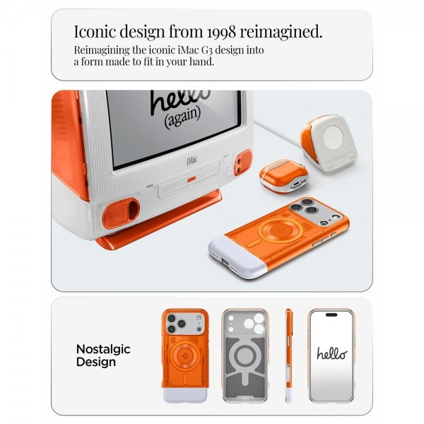 Spigen iPhone 17 Pro Max Cover Classic C1 MagFit Tangerine