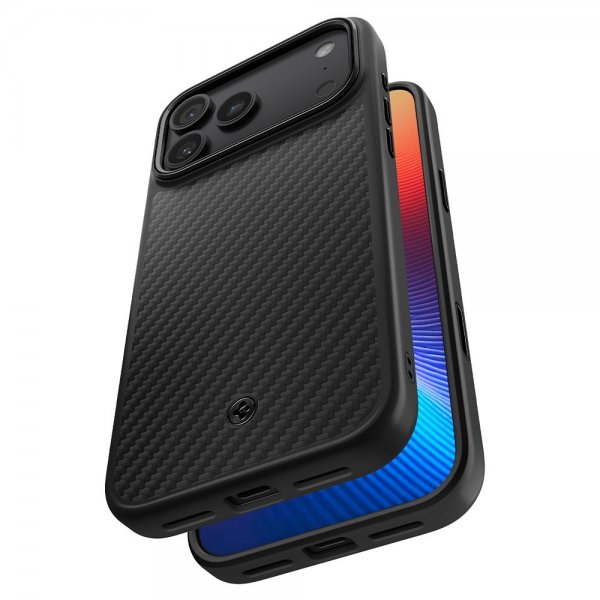 Spigen iPhone 17 Pro Max Cover Enzo Aramid T MagFit Sort